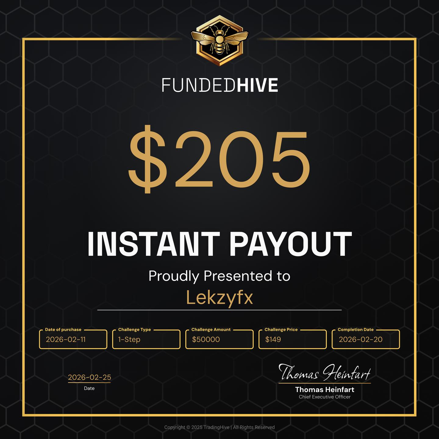 PAYOUT #1306
