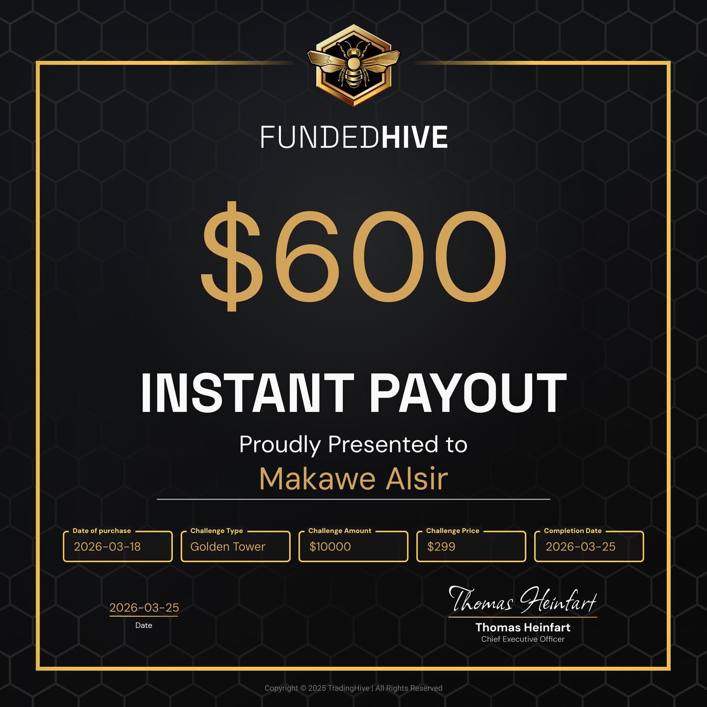 PAYOUT #1705