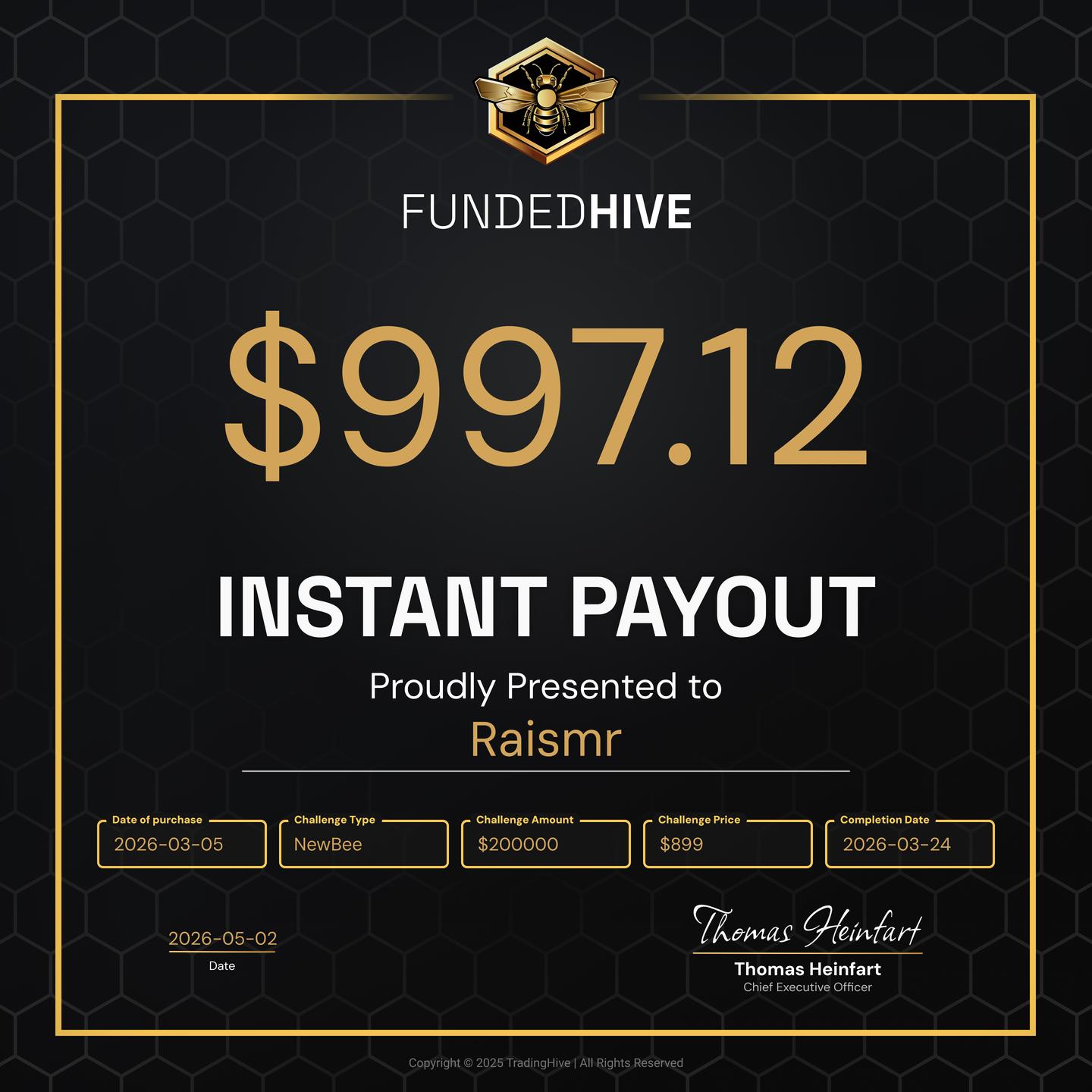 PAYOUT #2306