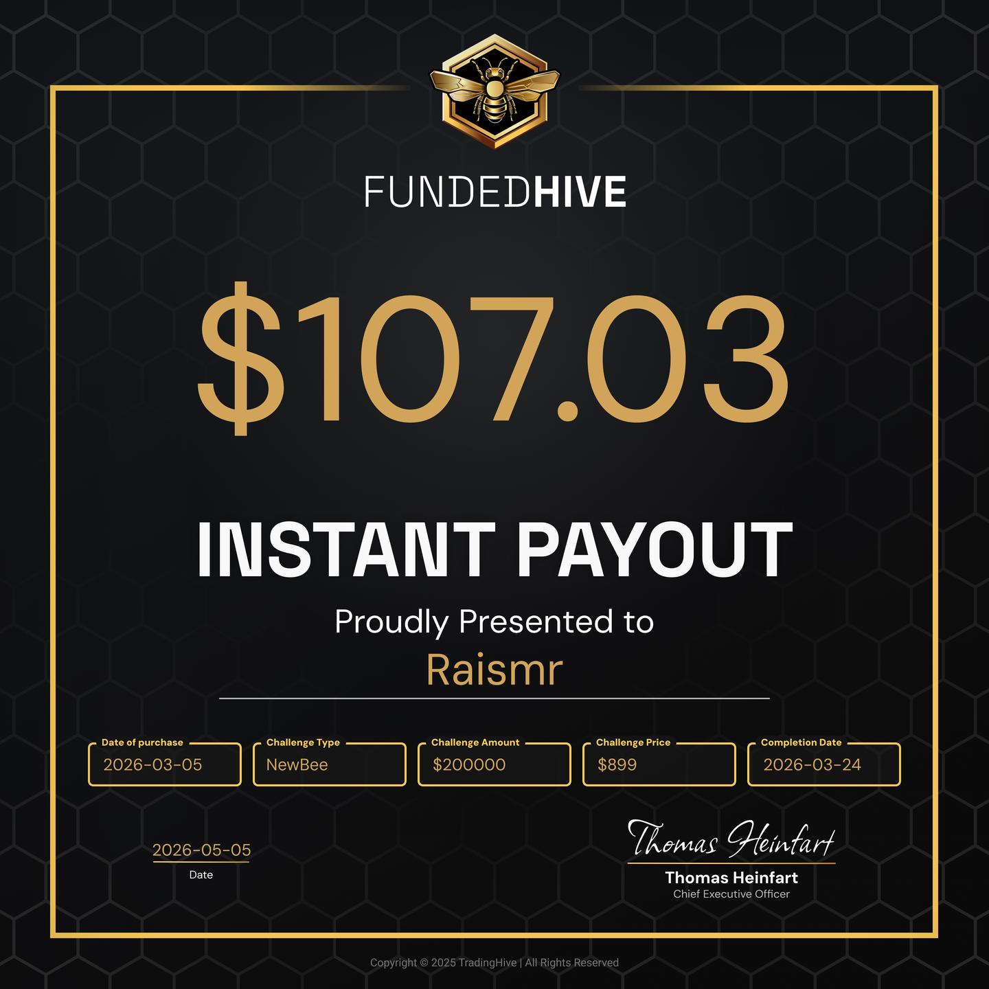 PAYOUT #2362