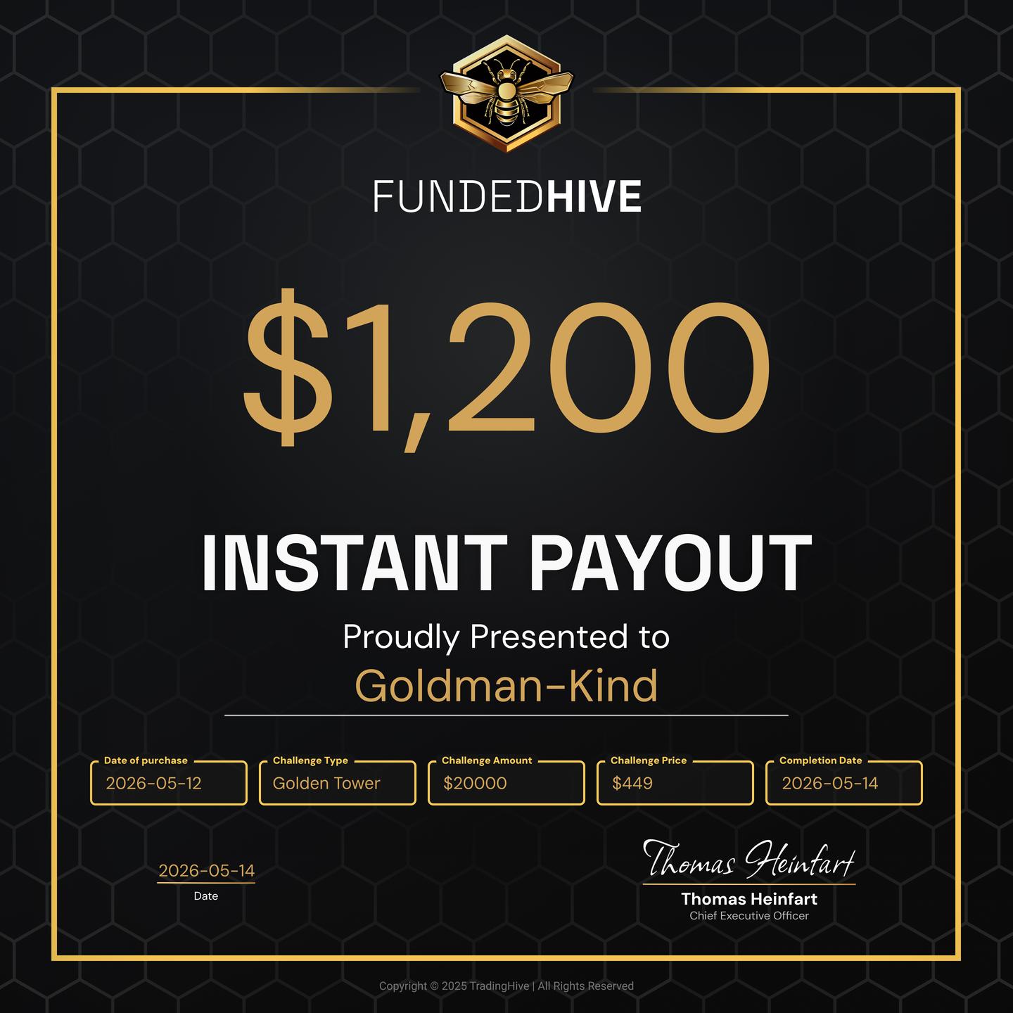 PAYOUT #2519