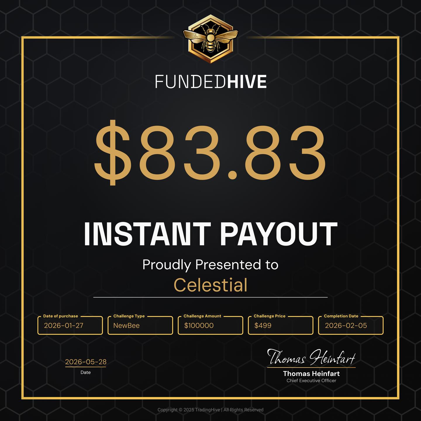 PAYOUT #2777