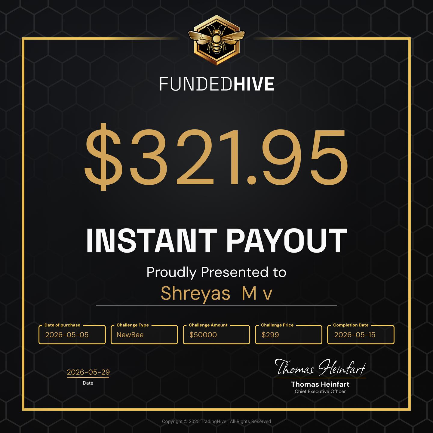 PAYOUT #2783