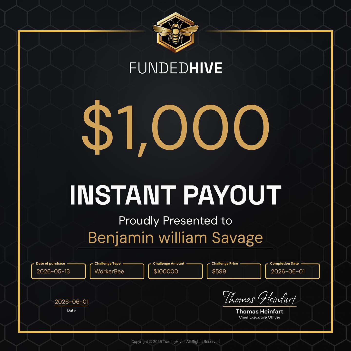 PAYOUT #2822