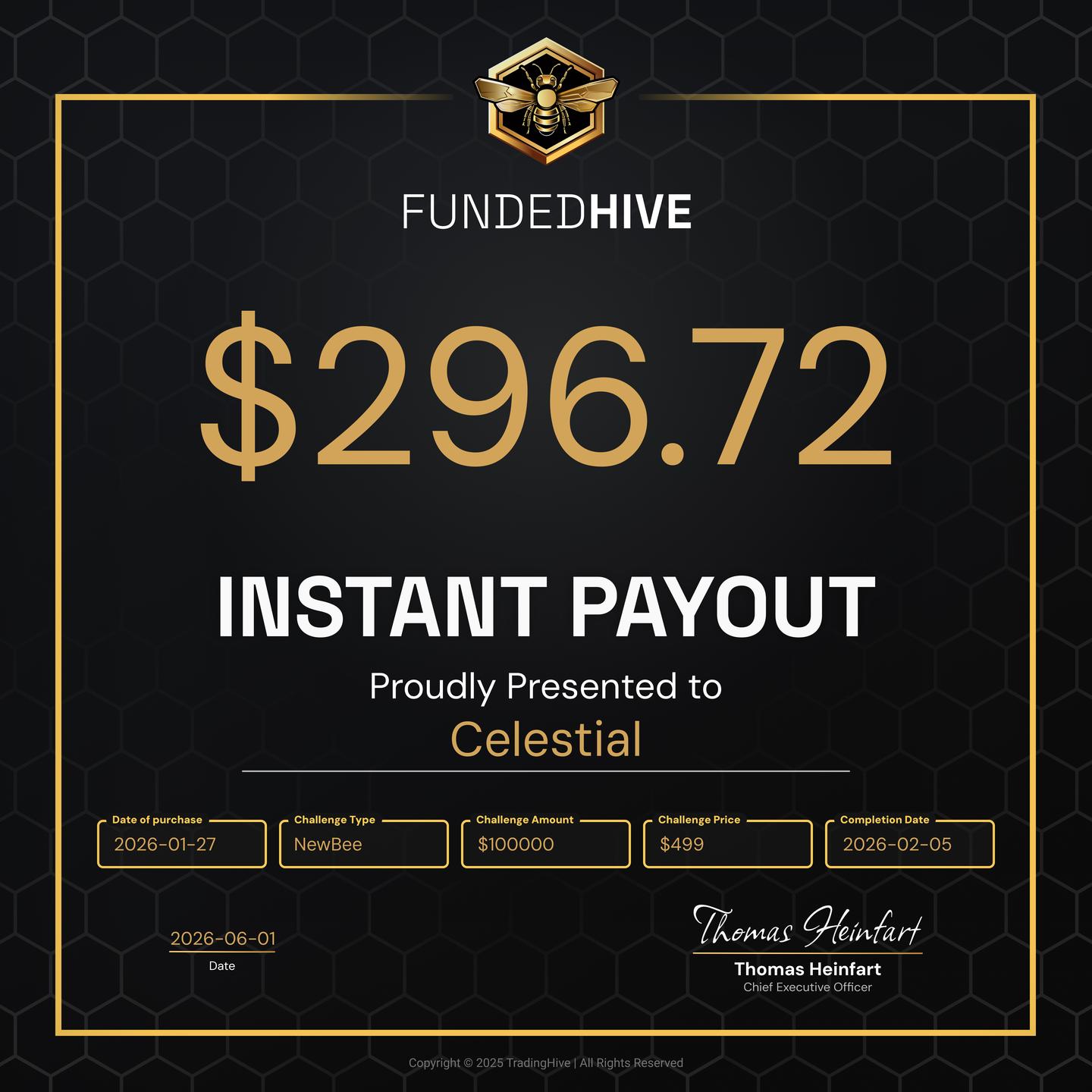 PAYOUT #2834