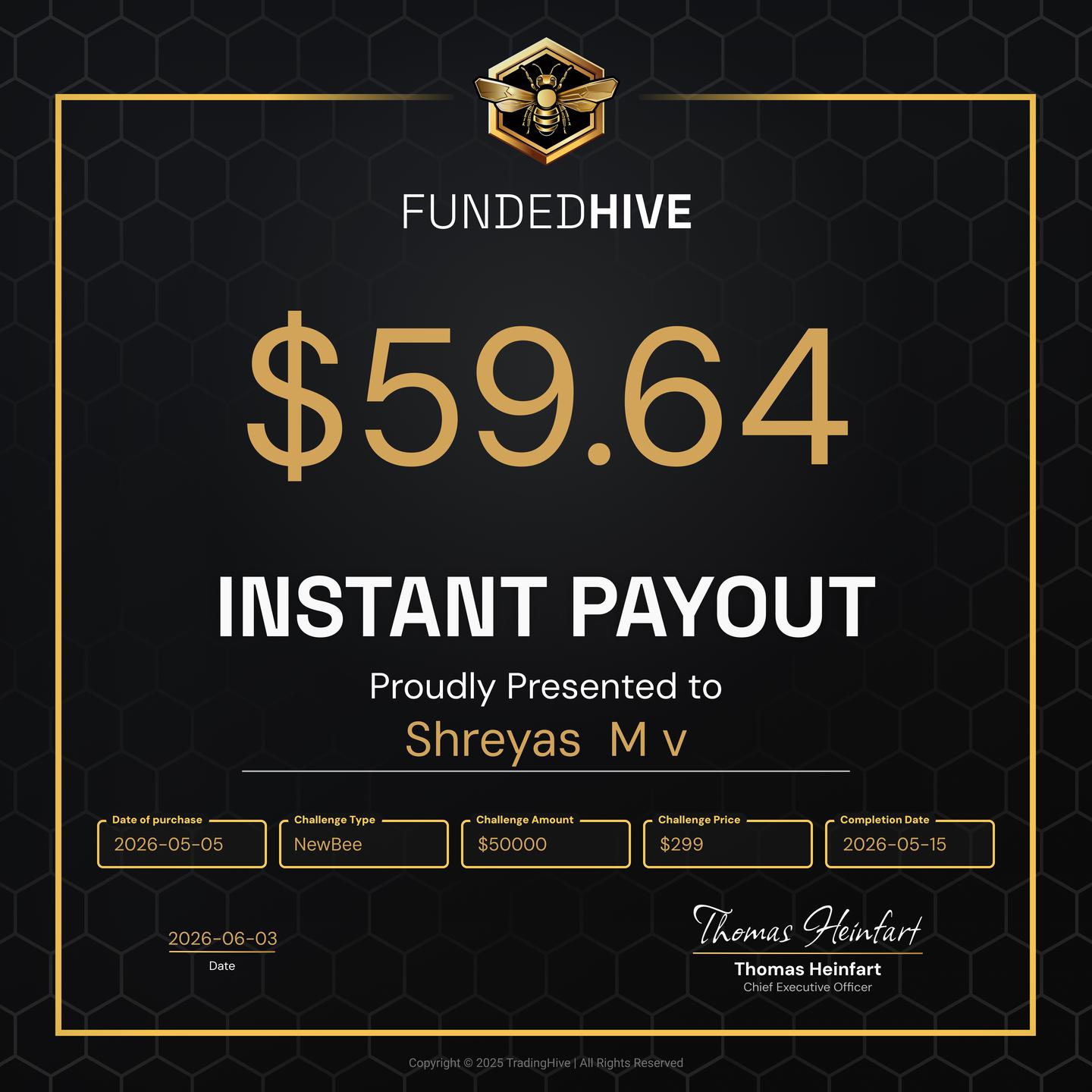 PAYOUT #2857