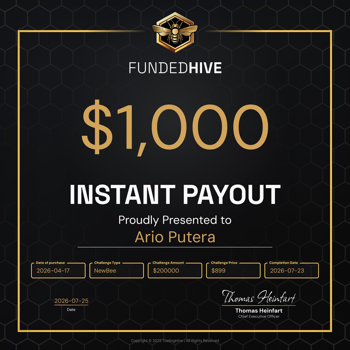 PAYOUT #4219