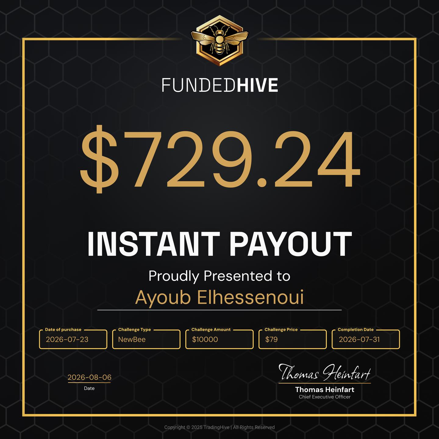 PAYOUT #4605