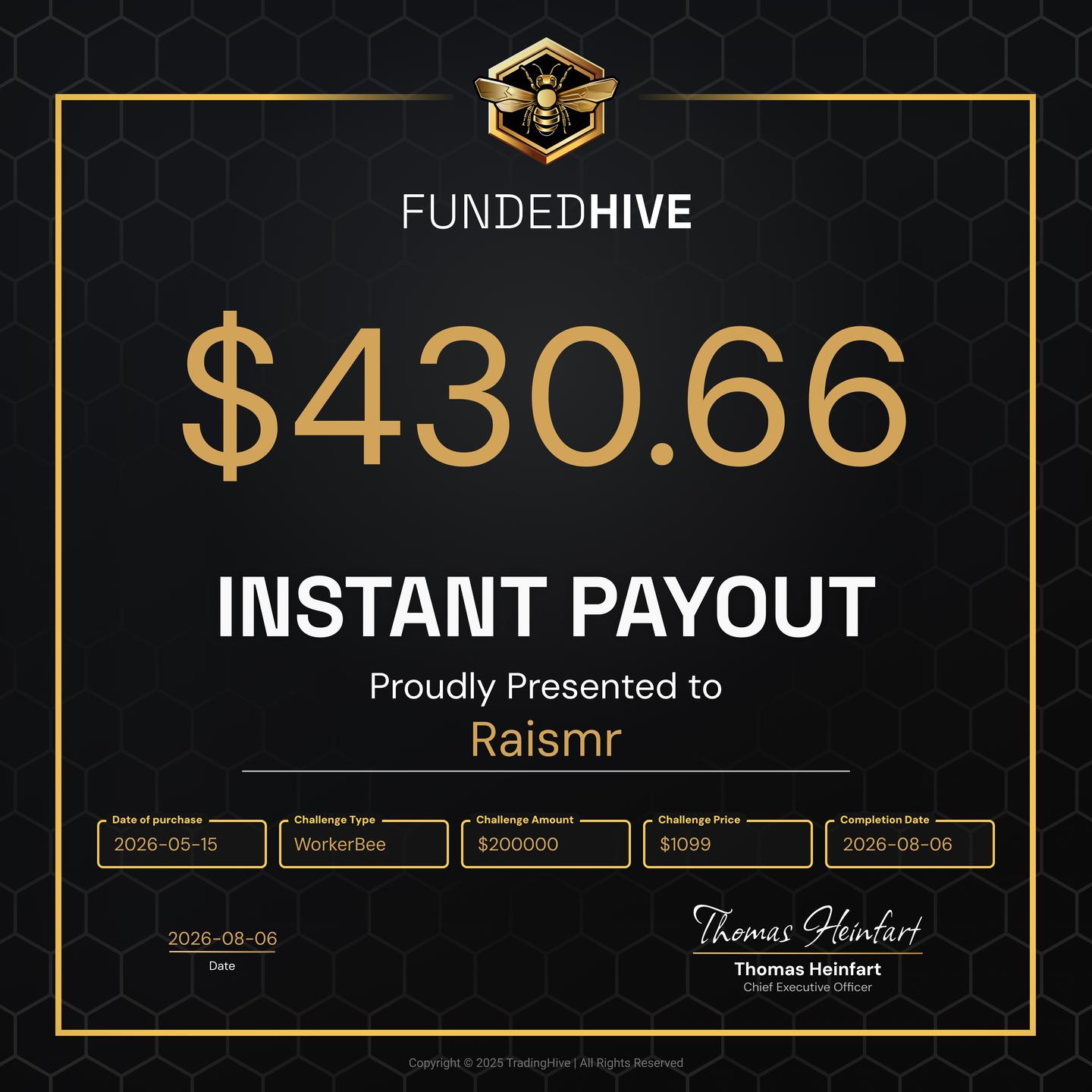 PAYOUT #4623