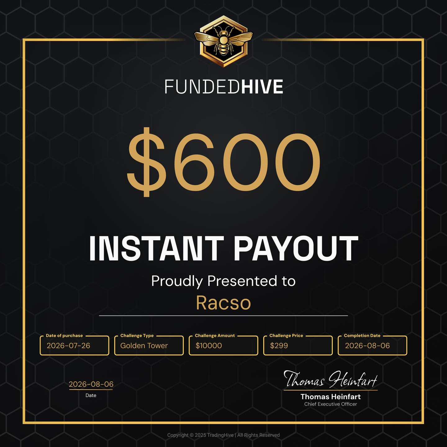 PAYOUT #4631