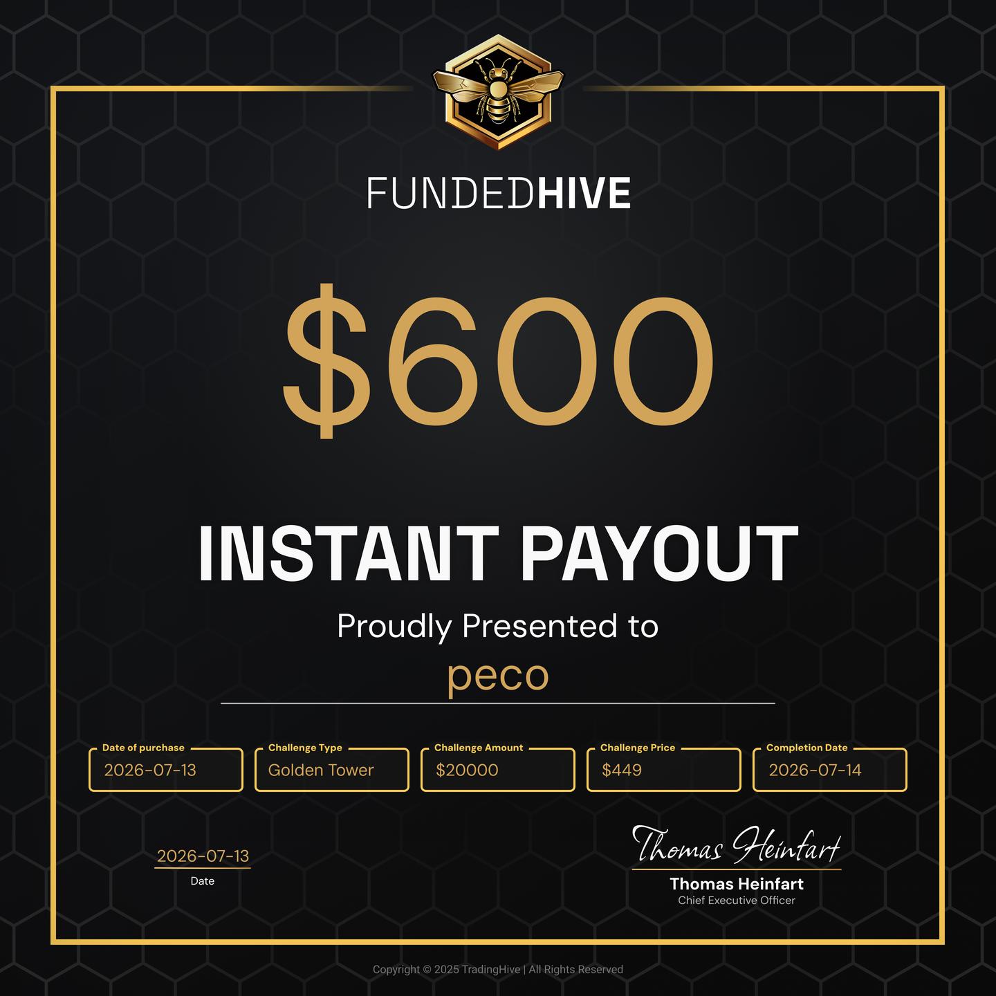 PAYOUT #4813