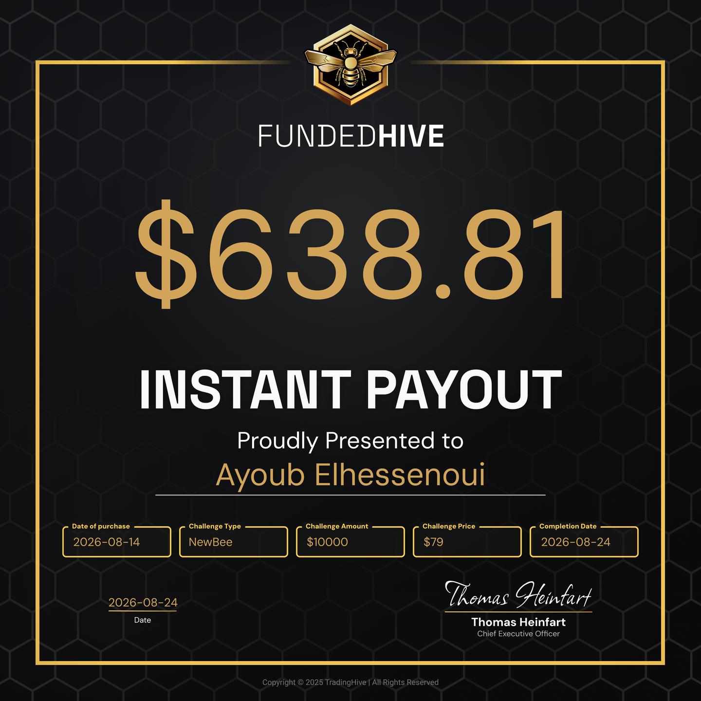 PAYOUT #5003