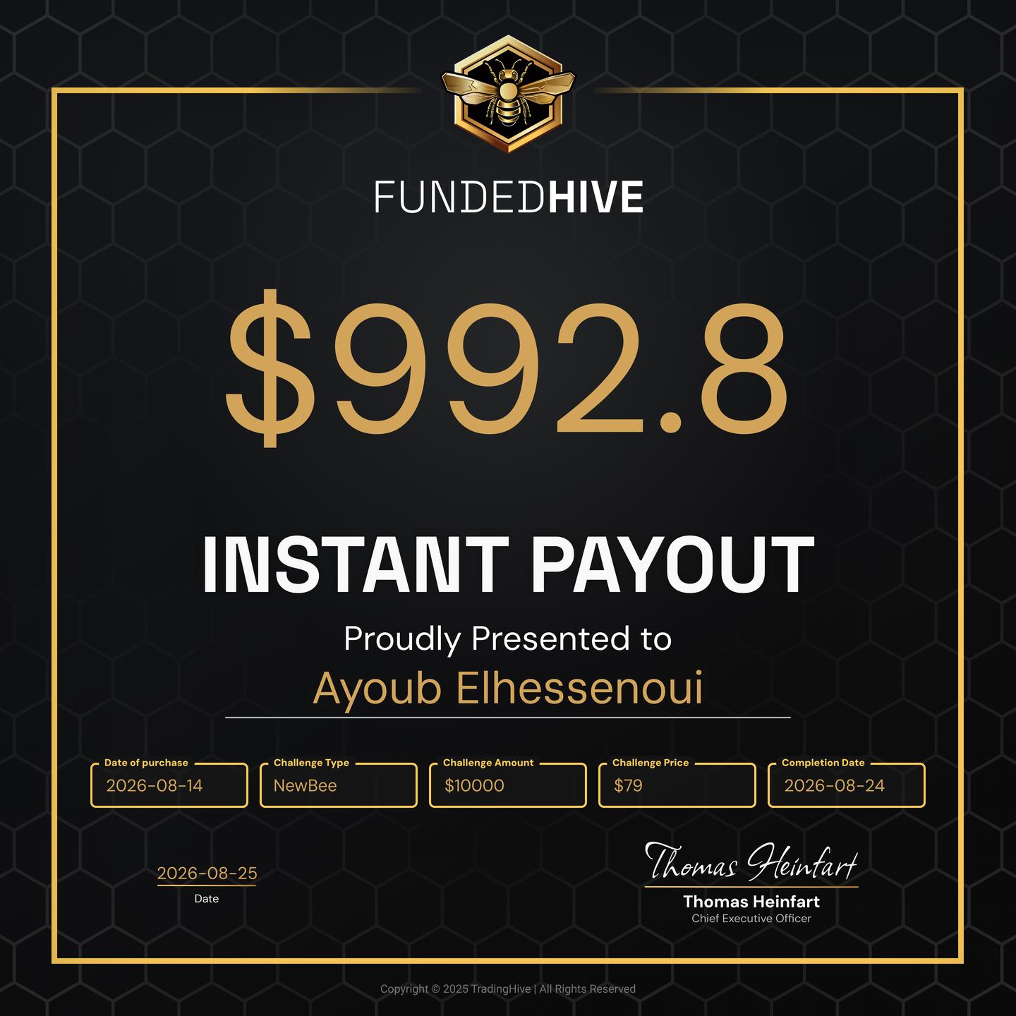 PAYOUT #5020