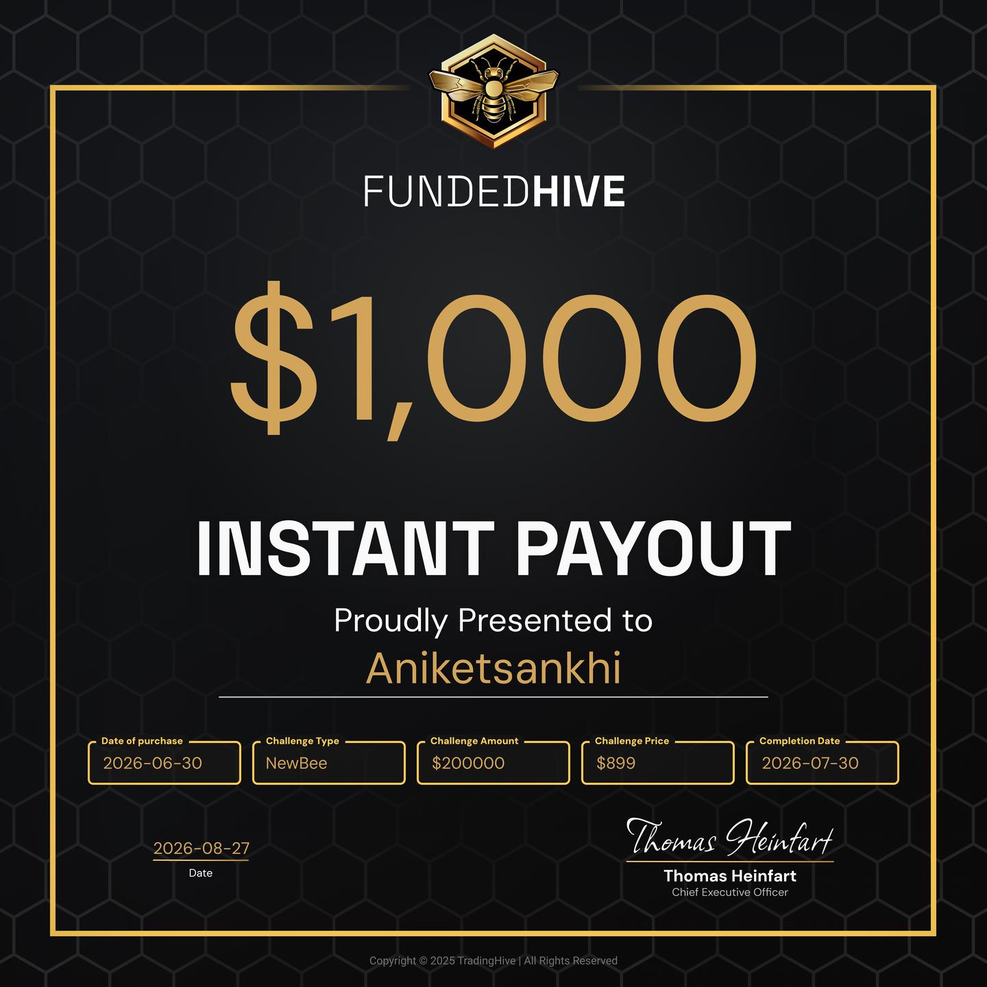 PAYOUT #5078