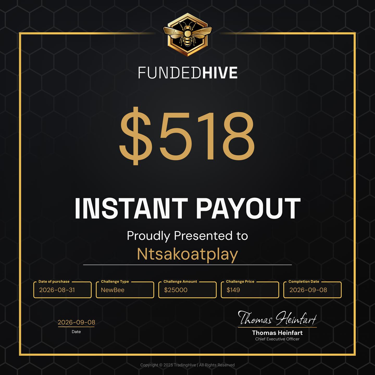 PAYOUT #5275