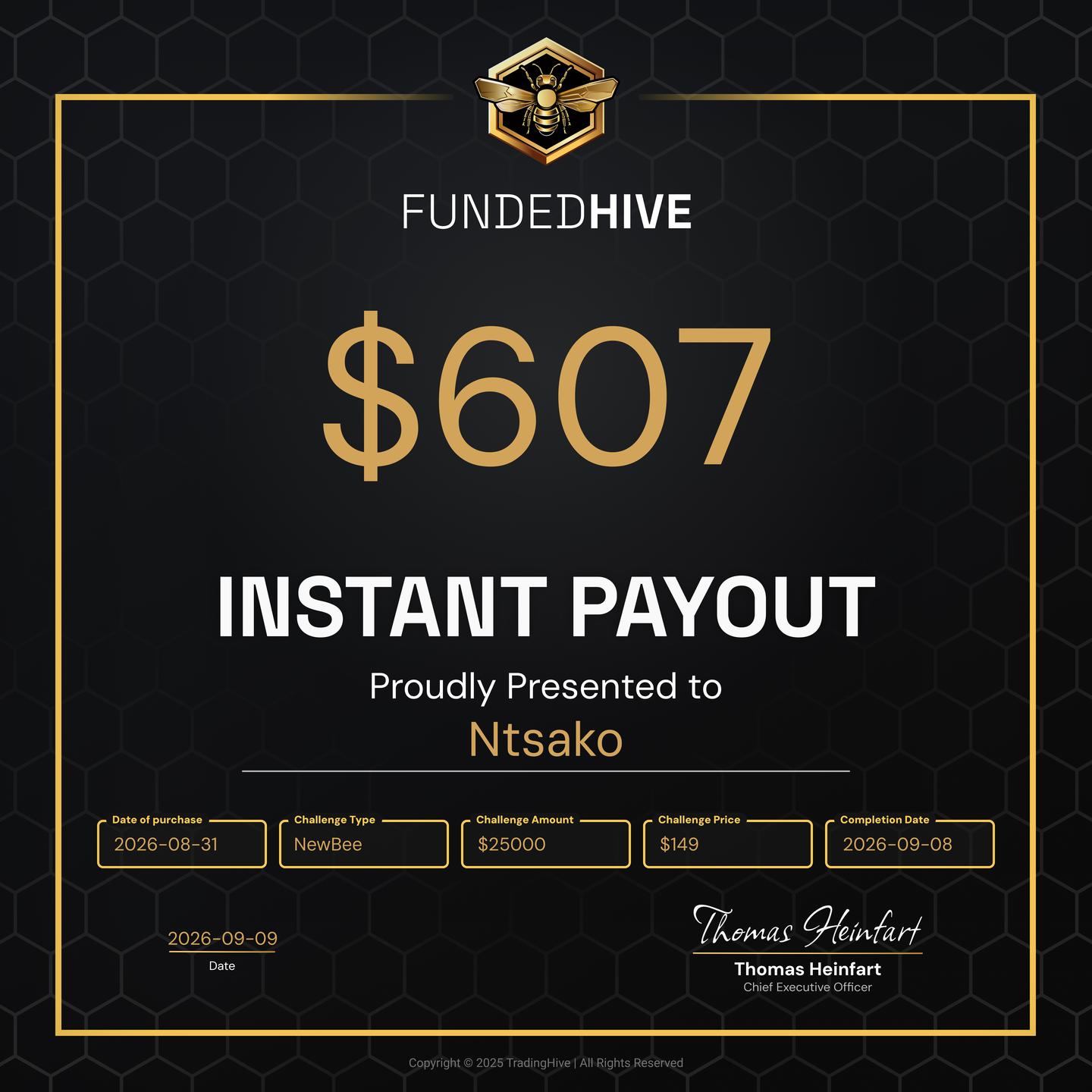 PAYOUT #5298