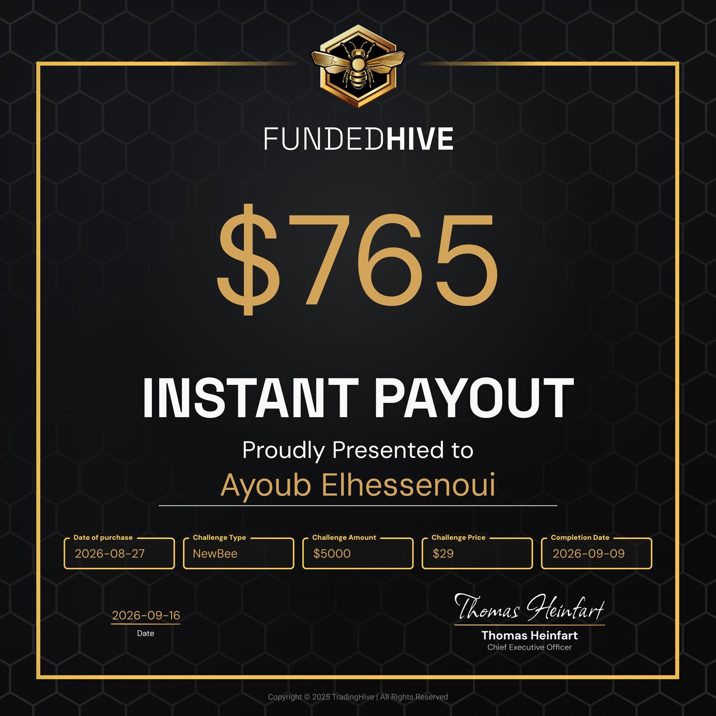 PAYOUT #5437