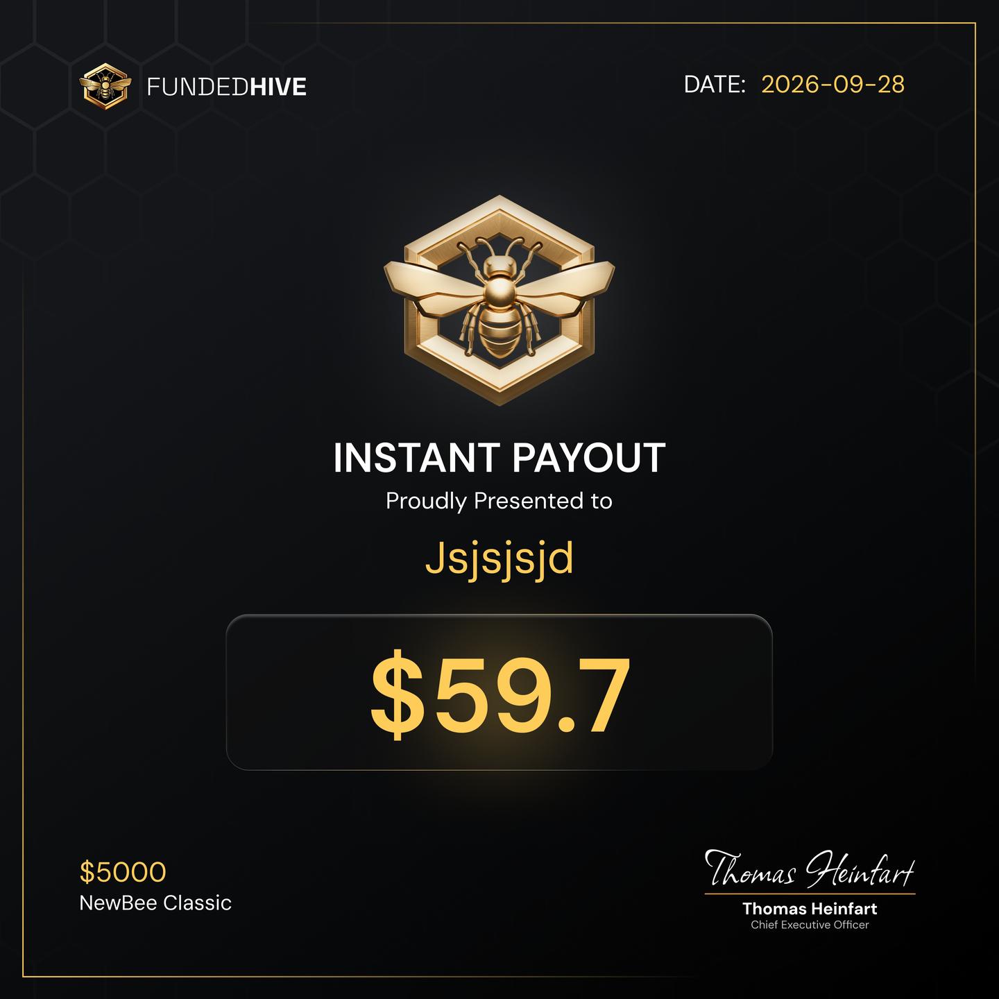PAYOUT #210
