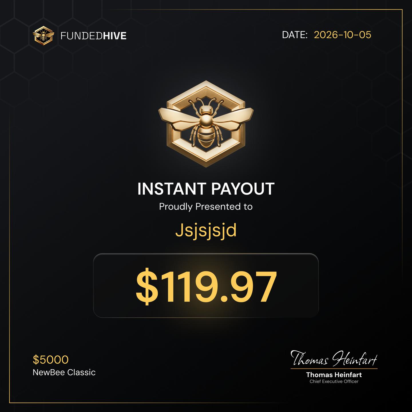 PAYOUT #330