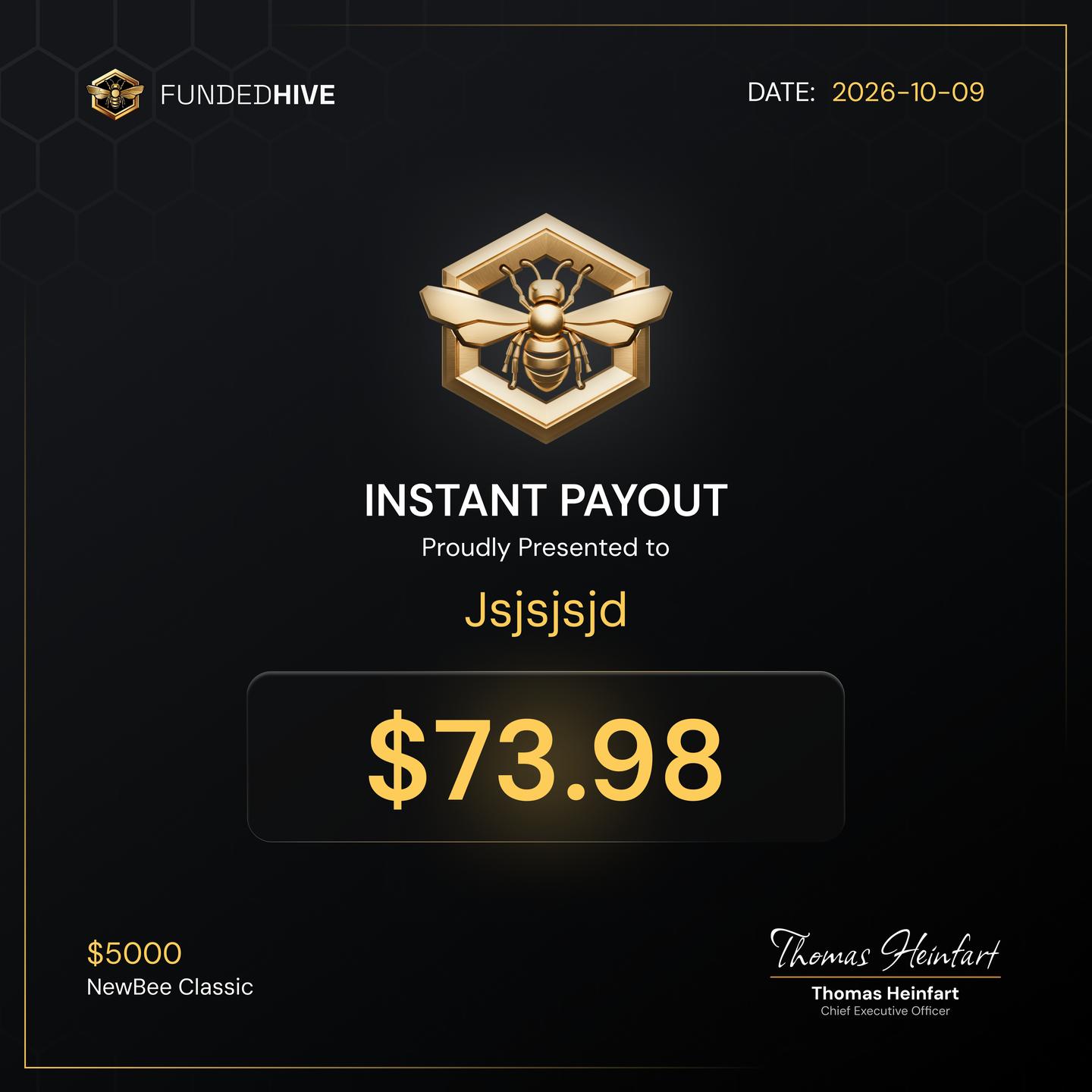 PAYOUT #431