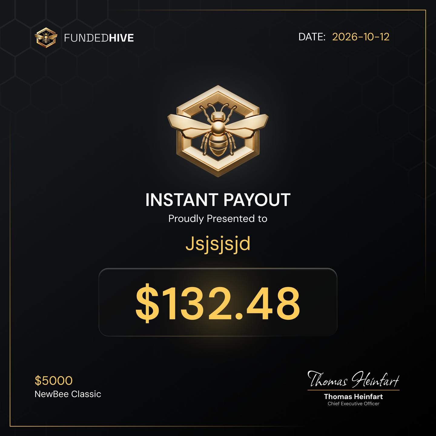 PAYOUT #460