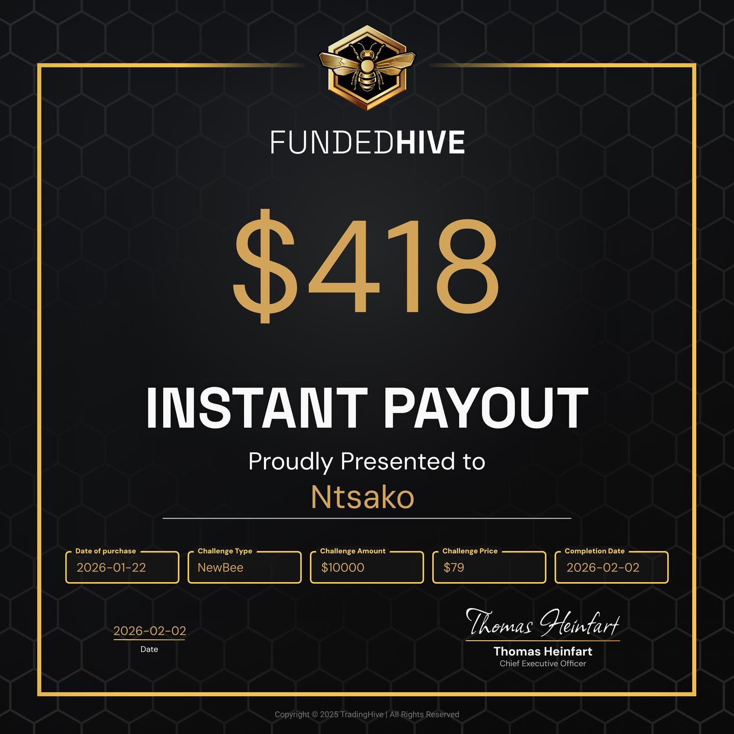 PAYOUT #942